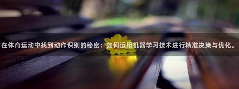 在体育运动中找到动作识别的秘密：如何运用机器学习技术进行精准决策与优化。